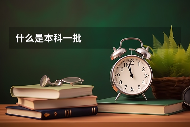 什么是本科一批