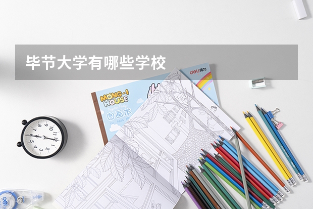 毕节大学有哪些学校