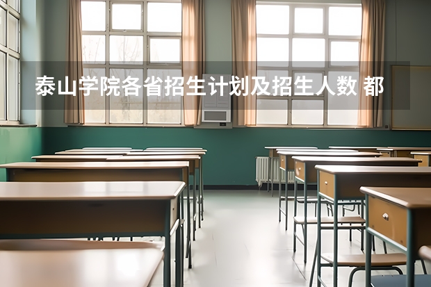 泰山学院各省招生计划及招生人数 都招什么专业