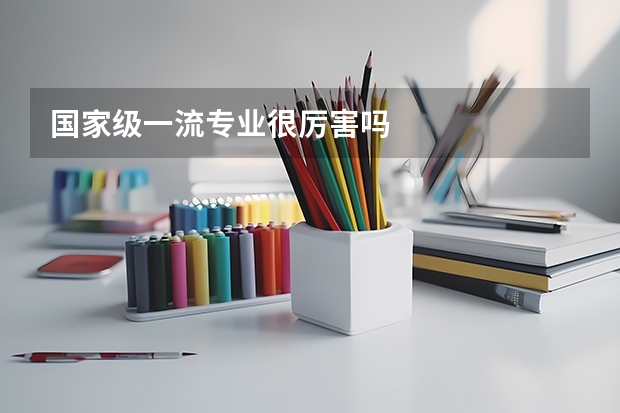 国家级一流专业很厉害吗