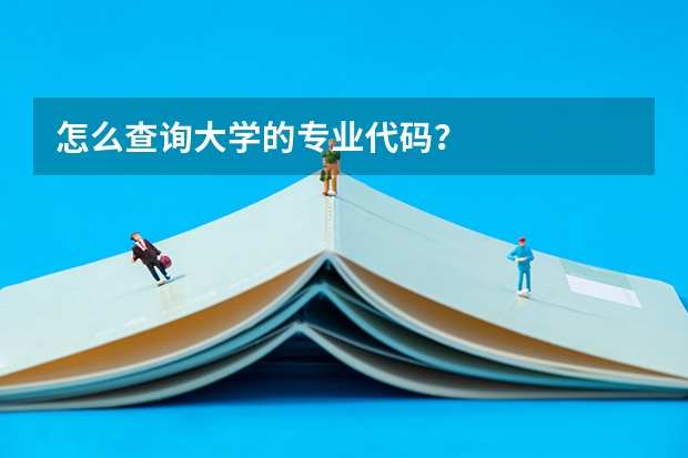 怎么查询大学的专业代码？
