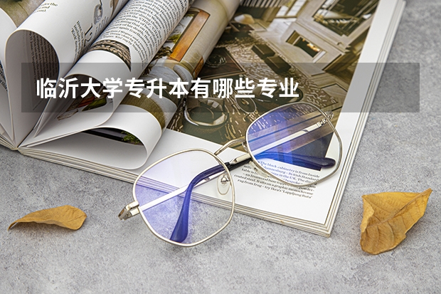 临沂大学专升本有哪些专业
