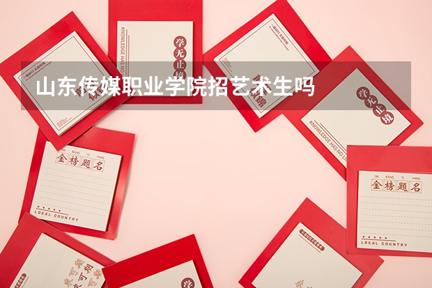 山东传媒职业学院招艺术生吗