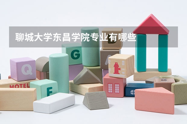 聊城大学东昌学院专业有哪些