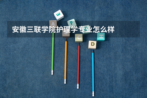 安徽三联学院护理学专业怎么样