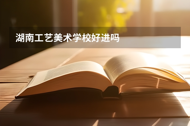 湖南工艺美术学校好进吗