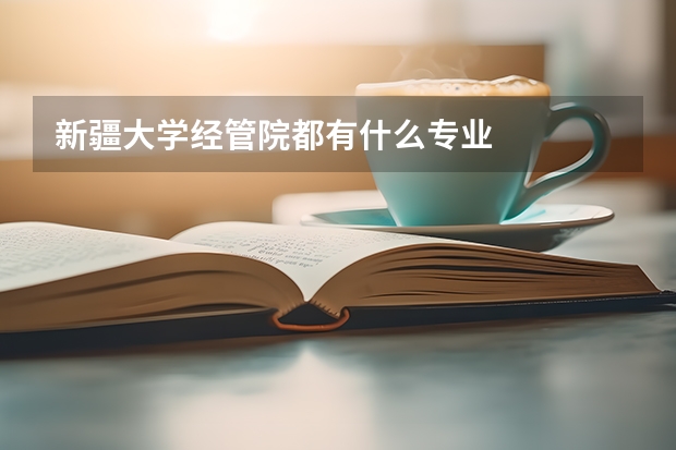 新疆大学经管院都有什么专业