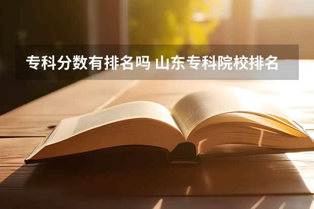 专科分数有排名吗 山东专科院校排名及录取分数线