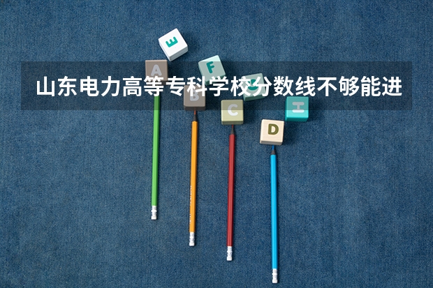 山东电力高等专科学校分数线不够能进吗