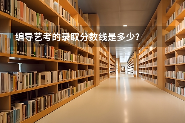 编导艺考的录取分数线是多少？
