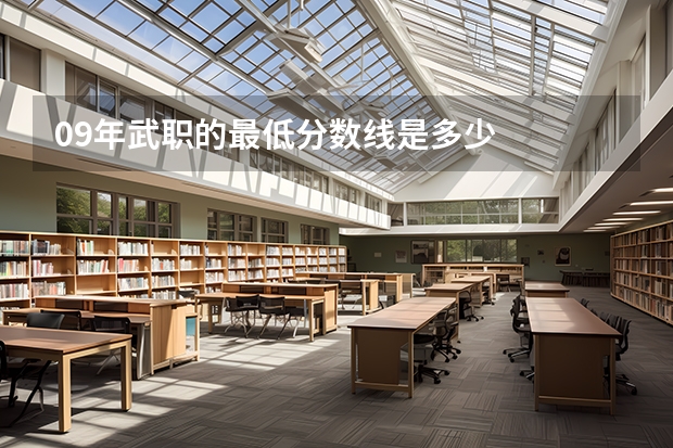 09年武职的最低分数线是多少