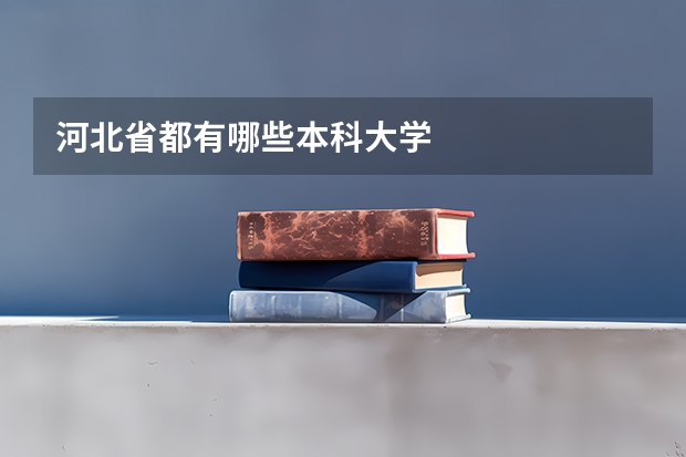 河北省都有哪些本科大学