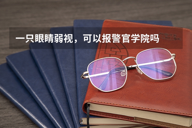 一只眼睛弱视，可以报警官学院吗